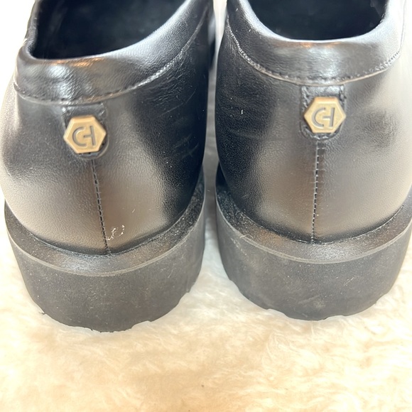 Cole Haan Geneva Black Platform Penny Loafer Size 10 - Picture 15 of 15